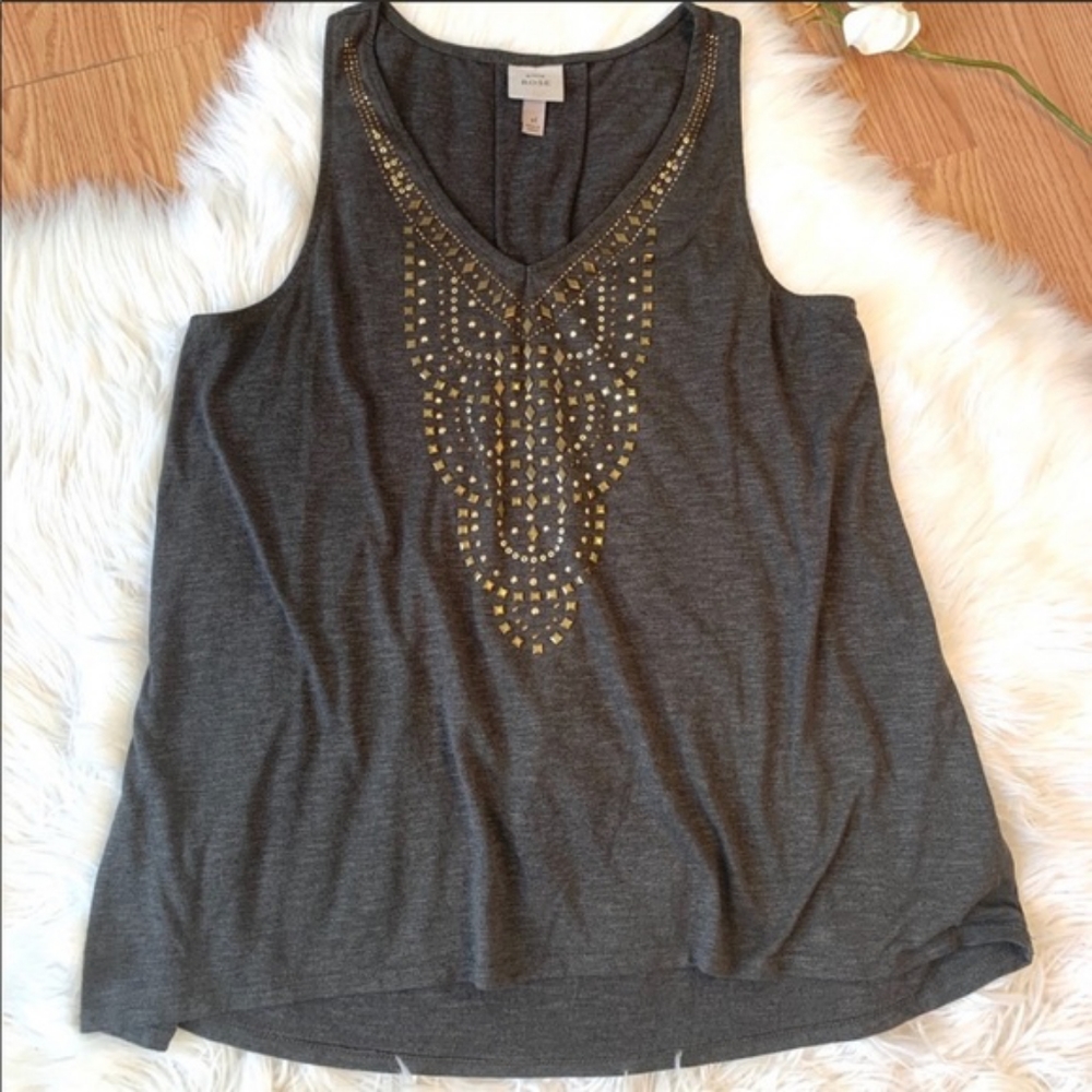 Knox Rose's Boho Studded Design Tank - Picture 4 of 6